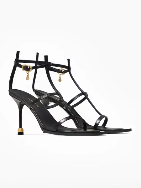 Кожаные босоножки Vanda Novak на шпильке