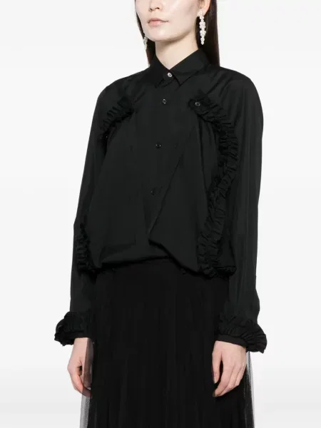 Cămașă Noir Kei Ninomiya lungă negru