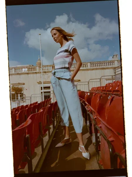 Pantaloni Marisse albastru