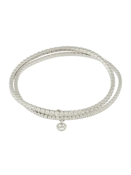 MICHAEL Michael Kors Zapestnica BRILLIANCE srebrna / transparentna
