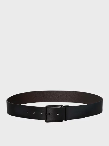 Шкіряний ремінь Calvin Klein чорний