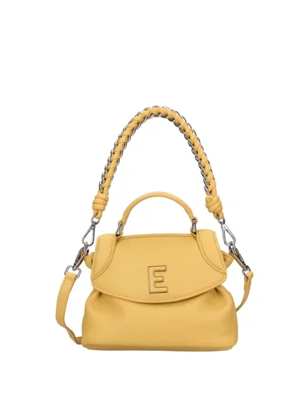 Torebka skórzana Ermanno Scervino skórzana żółta
