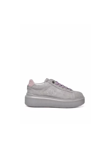 Sneakersy Janet & Janet skórzane szare