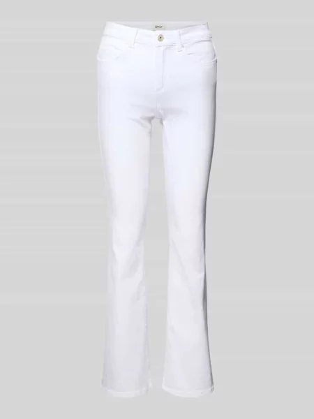 Mid Flared Jeans Blush Only białe