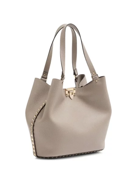 Geantă shopper Valentino Garavani gri