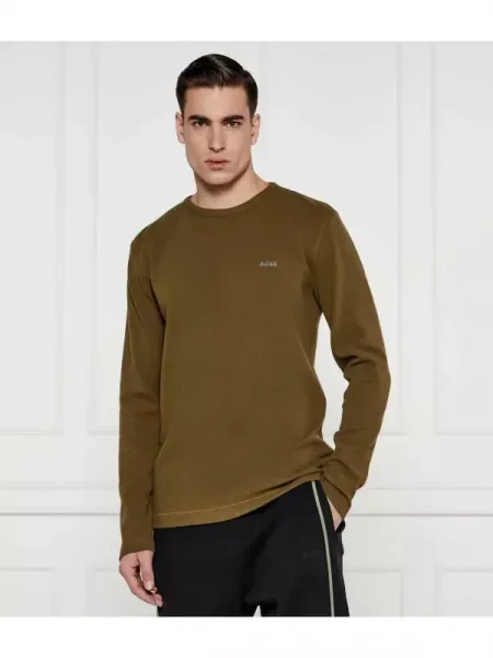 Tricou mânecă lungă Boss Orange portocaliu