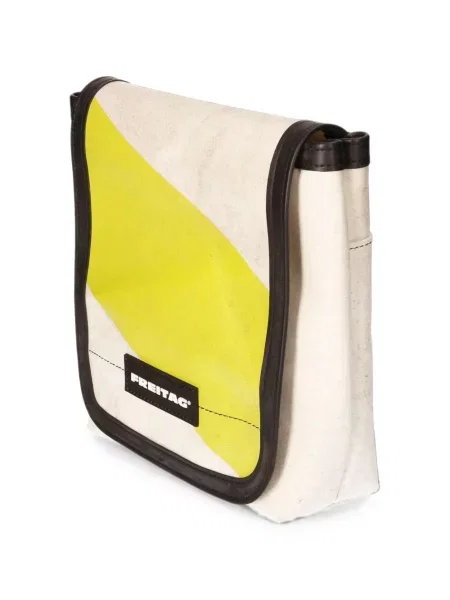 Geantă crossbody Freitag cu autograf alb