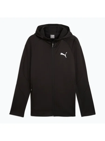 Férfi pulóver PUMA Evostripe Warm Hoodie FZ DK puma puma fekete. Méret: M fekete