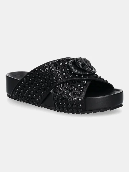 Kurt Geiger London papuci Chelsea Cross Strap Dr femei negru