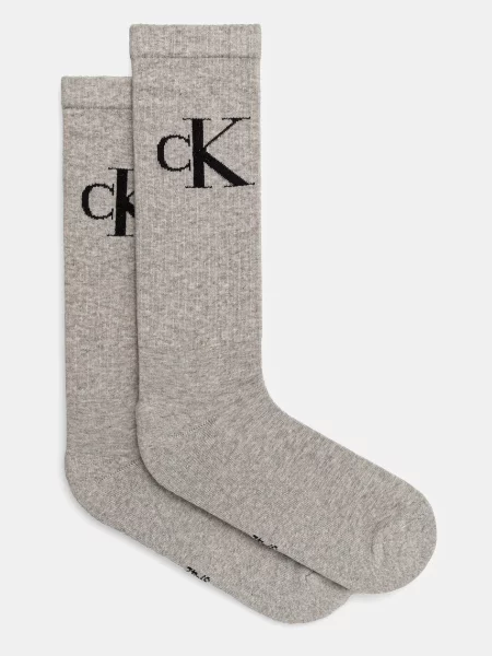 Чорапи Calvin Klein Jeans 2 чифта сиво