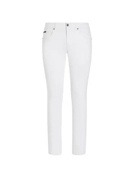 Blugi Dolce & Gabbana stretch alb