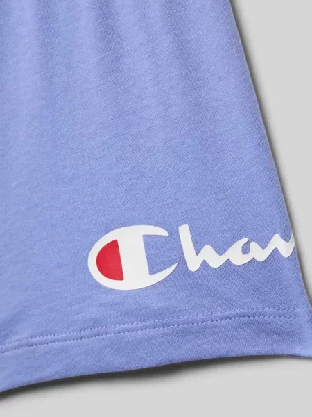 Szorty z dzianiny dresowej o kroju regular fit z nadrukiem z logo Champion