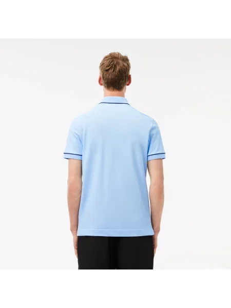 Lacoste Koszulka Polo Z Bawełny Smart Paris Stretch czarna