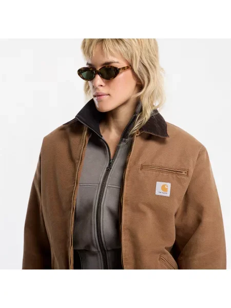 Яке Carhartt WIP OG Detroit Jacket UNISEX WIP H Brown/ Tobacco Stone Canvas XL кафяво