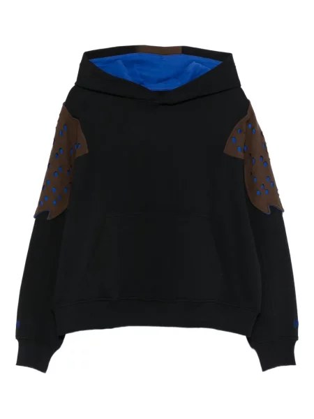 Hanorac cu glugă Kiko Kostadinov din fleece negru