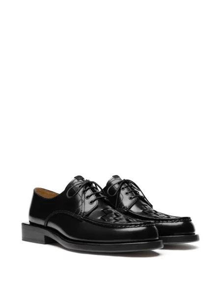 Pantofi derby Jacquemus cu șireturi din dantelă negru