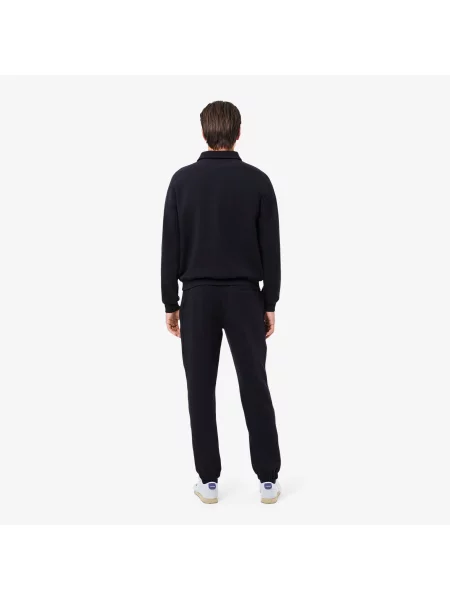 Lacoste Spodnie Dresowe Piqué Regular Fit granatowe