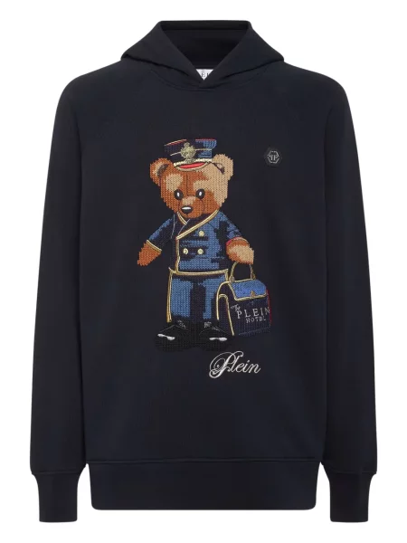 Ursuleț de pluș hanorac cu glugă Philipp Plein albastru