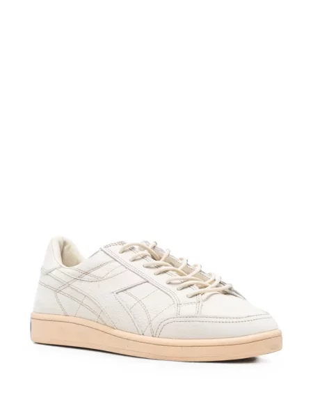Sneakerși Diadora din piele cu autograf