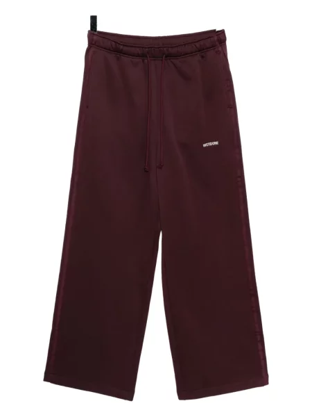 Pantaloni We11done cu dungi roșu