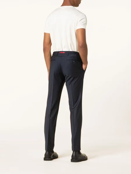 Roy Robson Oblekové Kalhoty Slim Fit tmavě modrá