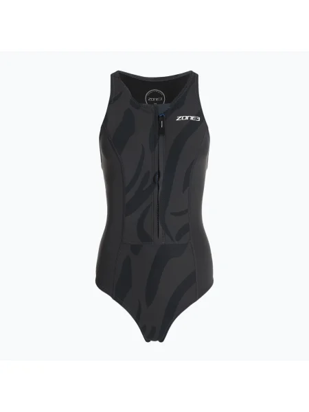 Дамски бански костюм от една част Yulex Sleeveless black/grey черно