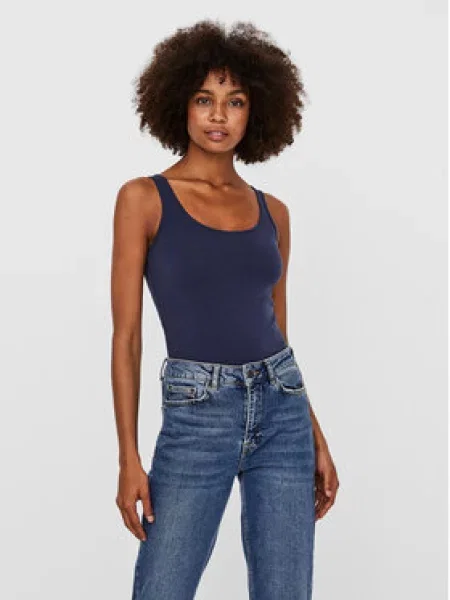 Maxi top Vero Moda modrý