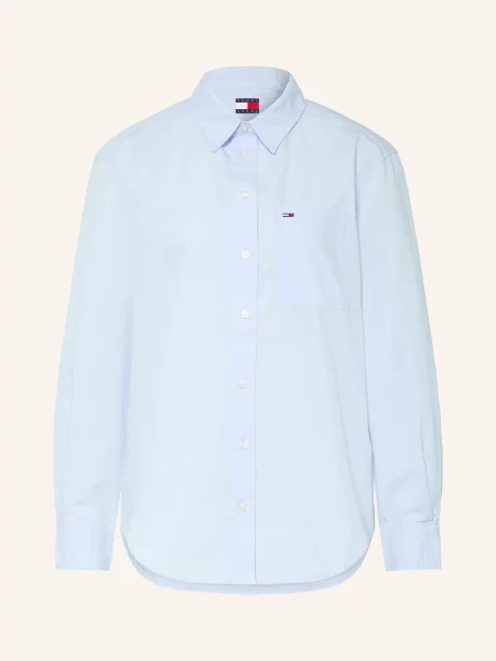 Tommy Jeans Košilová Halenka tmavě modrá