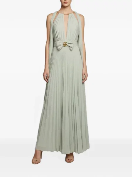 Rochie maxi Elisabetta Franchi fără mâneci verde