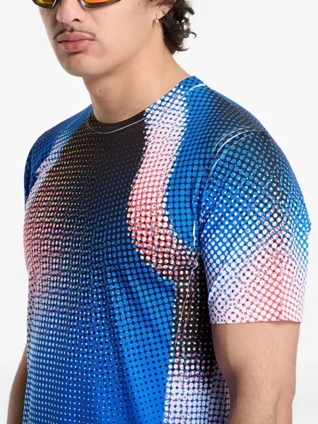 Tricou Soar cu imagine cu gradient albastru