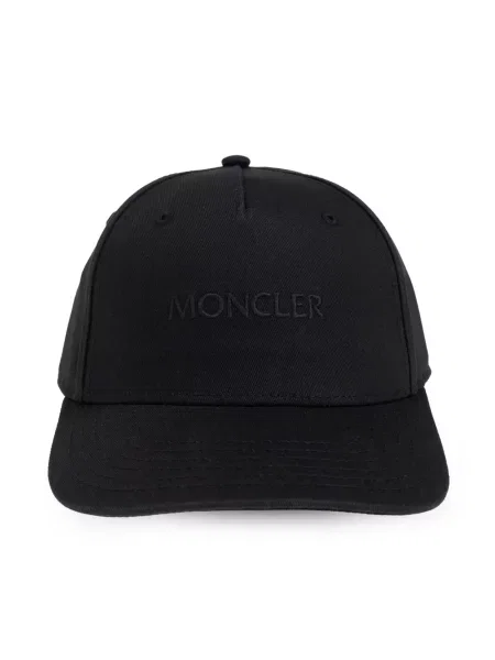 Șapcă Moncler cu broderie negru