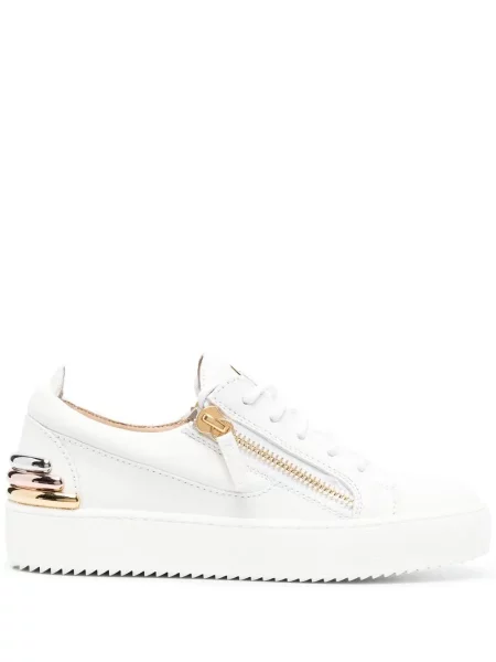 Sneakerși Giuseppe Zanotti din piele alb