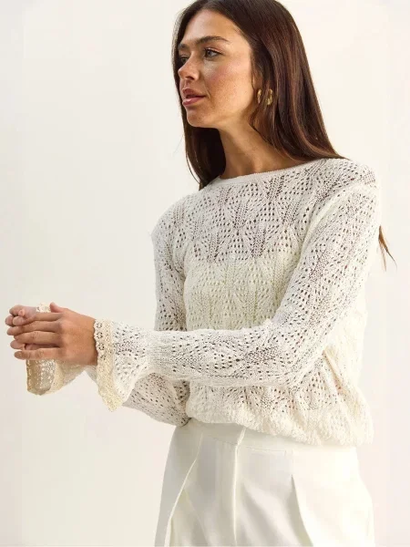 Bianco Lucci Pulover Pullover slonovače