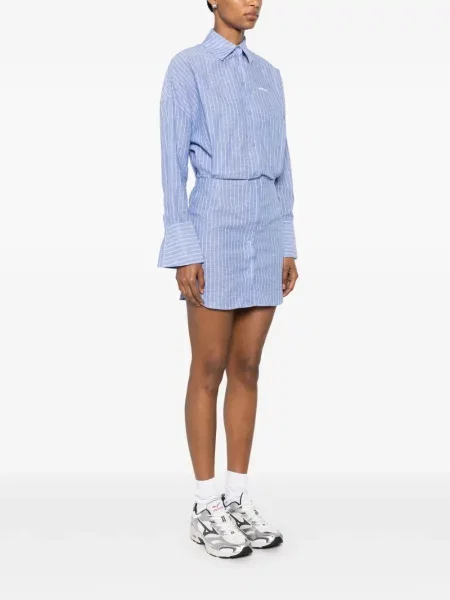 Rochie tip cămașă Wrstbhvr albastru