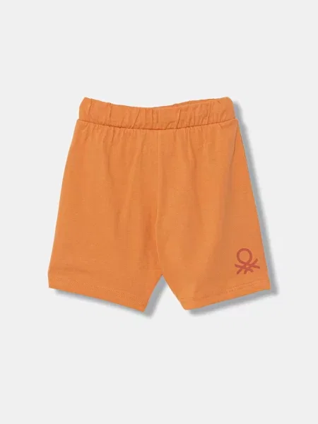 United Colors of Benetton teplákové šortky oranžové
