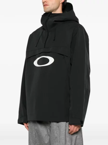 Geacă Oakley cu glugă cu imagine negru