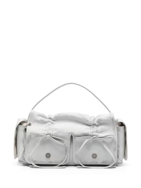 Geanta de piele Acne Studios din piele alb