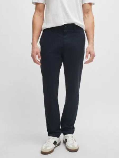 BOSS ORANGE Pantaloni Chino | Tapered fit portocaliu