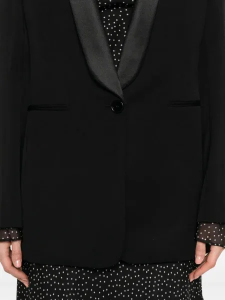 Sacou Chloé din satin negru