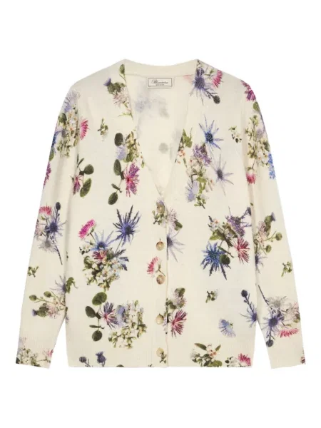 Cardigan Blumarine cu model floral cu mărgele