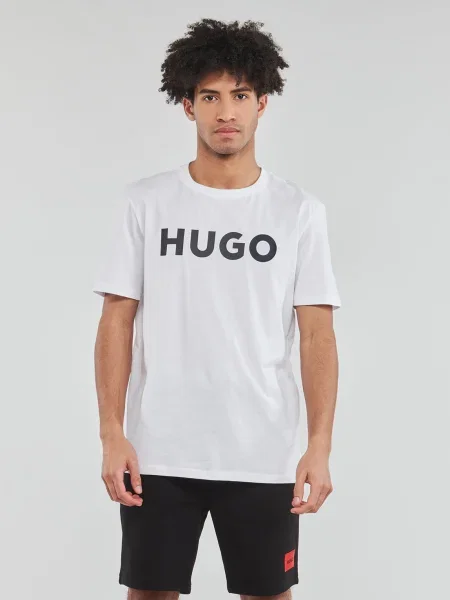 HUGO Tričko / čierna biela