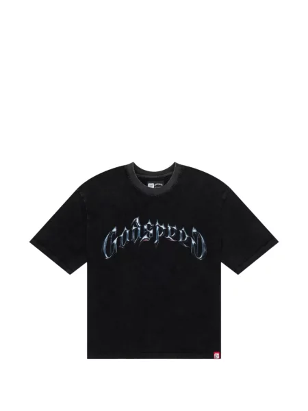 Tricou Godspeed cu imagine negru