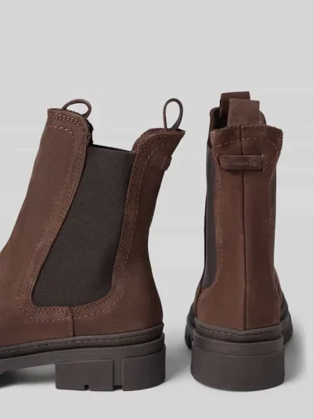 Buty chelsea z welurowej skóry bydlęcej z naturalnej skóry Tamaris