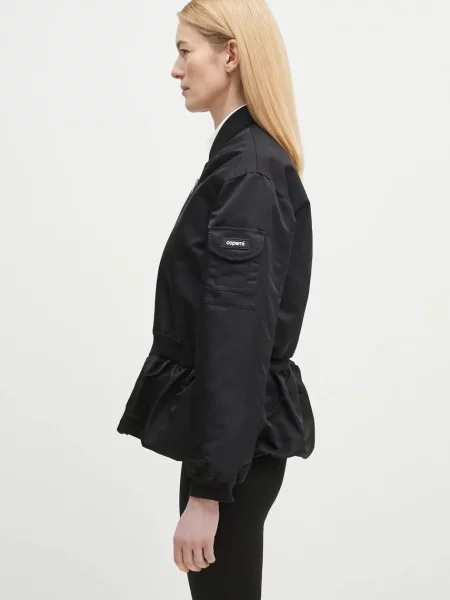 Куртка Coperni Gathered Hem Bomber перехідна чорний