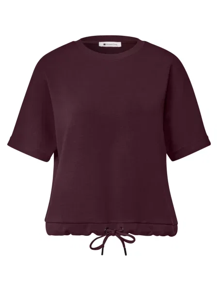 STREET ONE Tricou vin roșu