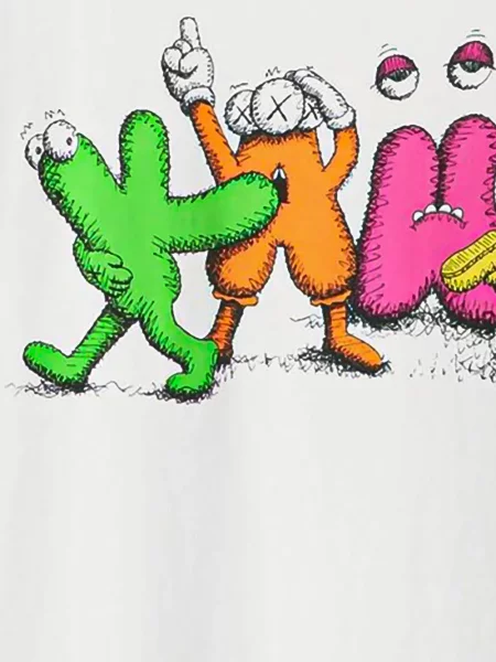 Tricou Kaws cu imagine alb