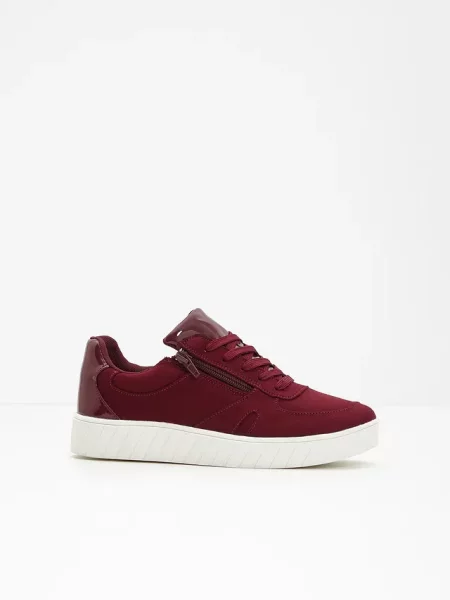 Sneakersy z wyściełaną podeszwą wewnętrzną czerwone