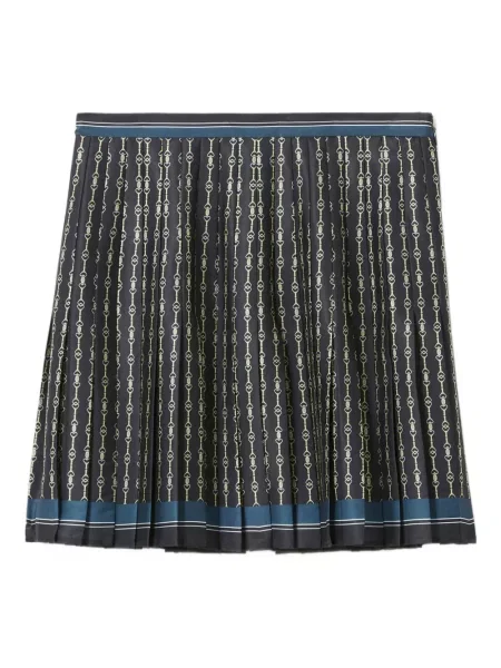 Fusta plisata Claudie Pierlot cu imagine plisată negru