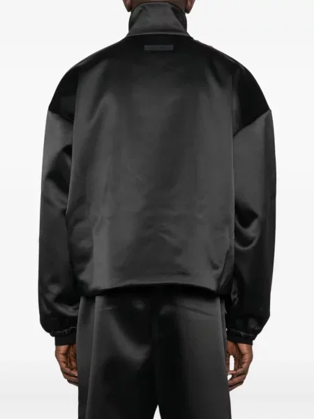 Geacă Fear Of God Essentials din satin negru