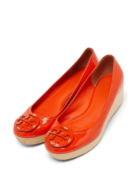 Pantofi cu toc Tory Burch cu platformă portocaliu